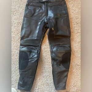 Field Sheer Men’s Vintage All Leather Motorcycle Pants In Sz 36